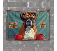 Beer Decorations For Man Cave Boxer Coffee: But First, A Moment With My Friend Tapestry Funny Tapestry Garage Decor For Men(75X100CM)