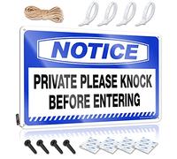 Beer Decorations For Man Cave Notice Private Please Knock Before Entering Tin Sign Bbq Signs Outdoor Vintage Funny Tin Sign(20X30CM)