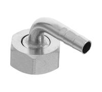 Beer Dispenser Elbow Connector with Hex Nut and Gasket for Keg Tap