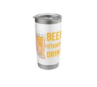 Beer Doesn't Have Many Vitamins Stainless Steel Insulated Tumbler