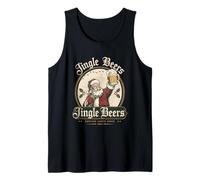 Beer Drinker Jingle Beers Funny Santa Vintage Brewers Tank Top