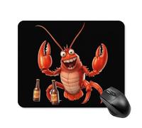Beer Drinking Lobster Craft Beer Mouse Pad Square Mouse Mat Cute Mousepad