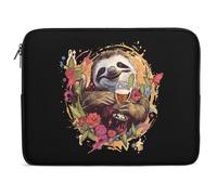 Beer Drinking Sloth Laptop Sleeve Case Laptop Bag Shockproof Protective Computer Cover Briefcase Carrying Bag 15inch