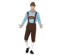 Beer Fest Costume, Blue & Brown