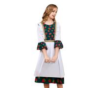 Beer Festival Costume Oktoberfest Outfit for Kids Baby Girls Traditional German Dirndl Dress for Toddler Girls Bavarian Oktoberfest Maid Costume Manor Medival Dresses