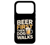 Beer First Then Dog Walks Funny Beer Dog Case for iPhone 17 Pro