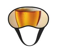 Beer Foam Print Adjustable Eye Cover for Sleeping, Comfortable, Pressure-Free and Breathable Sleeping Masks
