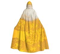 Beer Foam Print Hooded Cloak Cape Costume Robe