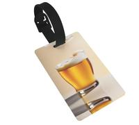 Beer Foam Printed Backpack ID Labels Versatile Suitcase Tags for Golf Bags and Musical Instrument