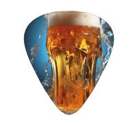 Beer foam Printed guitar picks - three thicknesses: thin, medium and thick, suitable for electric guitar, bass and ukulele.