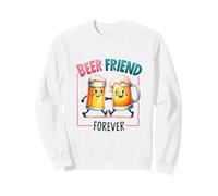 Beer Friend Forever Funny Drinking Buddies Cartoon Mugs Sweatshirt