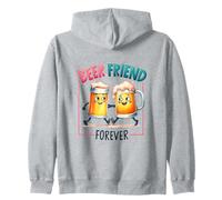 Beer Friend Forever Funny Drinking Buddies Cartoon Mugs Zip Hoodie
