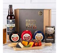 Beer Gift Set for Men | Cheese and Beer Hamper with 3 Waxed Cheeses, Craft Ale, Biscuits and Best Dad box | Craft Ale Gift for Dad or Grandad by Cheshire Cheese Company