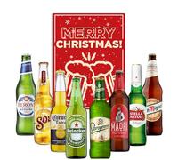 Beer Gifts for Men and Women - Includes Christmas Card - 8x330ml Bottles - World of Lager Beer Gift Set - Perfect Beer Selection Gifts by Liquid Vault