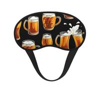 Beer Glass, Full Eye Covers Light Blocking Eye Masks Blackout Sleep Eye Muffs
