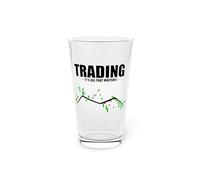 Beer Glass Pint 16oz Hilarious Traders Appreciation Investors Graphic Mockeries Humorous Trading Stocks Importance Illustration 16oz