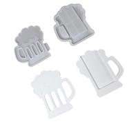 Beer Glass Silicone Mutipurpose Money Clip Silicone Molds for Cash Holder Miniature Decoration Epoxy Resin Craft Creative Beer Mug Coin Clip Molds