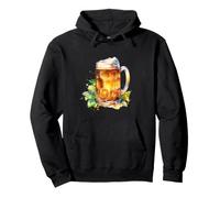 Beer Glass with Beer on Hops for Beer Lovers Beer Drinkers Pullover Hoodie