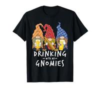 Beer Gnomes Drinking with My Gnomies Beer Drinking T-Shirt