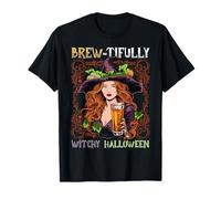 Beer Halloween Witch Sexy Brew Witchy Wicca Drunk Drinking T-Shirt