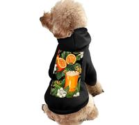 Beer Hawaiian Orange Dog Hoodie Shirts Pet Clothes for Small Puppy Cat Costume XL