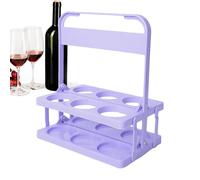 Beer Holder Carrier | Foldable 6-Hole Drink Holder for Delivery | Portable Beverage Collector with Handle for Restaurant, Camping, Picnicking, Garden BBQ