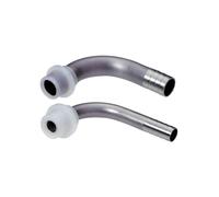 Beer hose nozzle curved CNS, with molded seal, NW 10mm