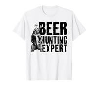 Beer Hunting Expert Funny Saying Quote Bear Deer Men Women T-Shirt