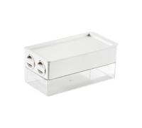 Beer ice Bucket Ice Cube Tray Mold Large Capacity Storage Box Container for Cocktails Beer Wine and Juice Drinks(White)