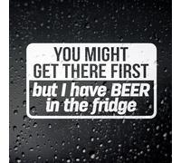 Beer in The Fridge Funny Camper Van Sticker - Motorhome Caravan Campervan Decal