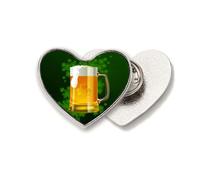 Beer Ireland St.Patrick's Day Heart Metal Pin Brooch Clip Love