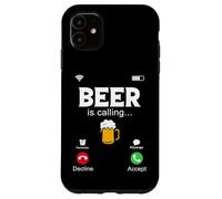 Beer Is Calling, Funny Phone Screen, Call From Beer Design Case for iPhone 11