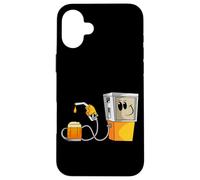 Beer Is Cheaper than Gasoline Gas Pump Beer Refill Gas Price Case for iPhone 16 Plus