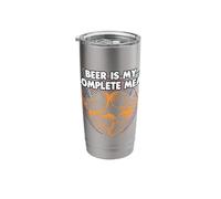 Beer is My Complete Meal Beer Lover Dad Drinker Daddy Stainless Steel Insulated Tumbler