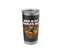 Beer is My Complete Meal Beer Lover Dad Drinker Daddy Stainless Steel Insulated Tumbler