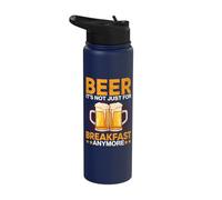 Beer It's Not Just for Breakfast Anymore Stainless Steel Insulated Water Bottle