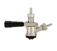 Beer Keg Coupler, D Type Beer Dispenser System Beer Coupler Keg Home Brewing System Beer Barrel Distributor Faucet Beer Tap with Safety Pressure Relief Valve for Domestic