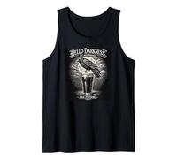 Beer Lover Hello Darkness Raven Crow Pour Evermore Drinking Tank Top