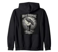 Beer Lover Hello Darkness Raven Crow Pour Evermore Drinking Zip Hoodie