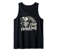 Beer Lover Party Drinker Skeleton I Support Day Drinking Tank Top