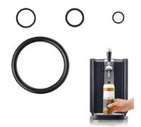 Beer Machine O Ring Seal Kit Sealing Rings Compatible with Perfect Draft Beer Dispenser HD3600, HD3610, HD3620, HD3720, Rubber Rings Replacement Parts Set for Perfect Draft Barrels Homebrew Kegging