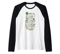 Beer Makes Me Pee But Whiskey Makes Me Wee St Patricks Day Raglan Baseball Tee