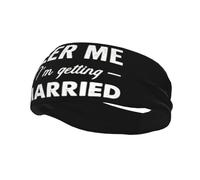 Beer Me I'm Getting Married Headbands Sports Headbands Moisture Wicking Workout Headband Sweatband Headbands Running Headband