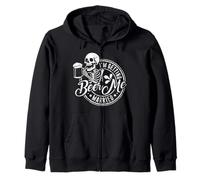 Beer Me Im Getting Married Skeleton Groom Bachelor Party Men Zip Hoodie