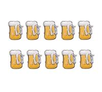 Beer Mug Flash Brooches, Flashing Design & 10pcs Set, Great for Party/Bar/Festival Decoration, Beer Mug Flash Brooches, 10 - piece