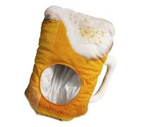 Beer Mug Hat - Duraable Fabric Vibrant Colours, Comfortable Adjustable Fit, Comedic Cosplay Accessories Create An Entertaining Atmosphere, Perfect Photo Prop | Headpiece F
