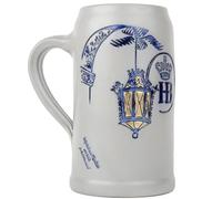 Beer Mug, Original Hofbräuhaus München Character, Premium #1, Handmade Stone Jug, Beer Mug, Measuring Jug, Jug with Graffiti by Artist, Gift Idea for Beer Lovers (Character Premium, 1 Litre, 1 Piece)
