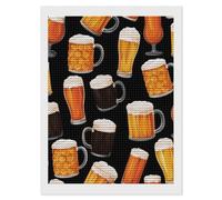 Beer Mugs Diamond Painting Kits DIY Diamond Art 12"x16" | 5D Diamond Art Kits for Adults,Full Drill Round Paint Art Kits,Diamonds Paintings for Wall Decor