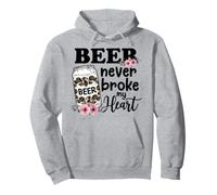 Beer Never Broke My Heart for a Beer Lady Lovers Pullover Hoodie