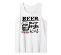 Beer Never Broke My Heart for a Beer Lady Lovers Tank Top